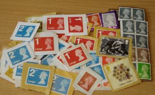 Gb Stamps - Unfranked On Paper - Face Value £56.  79.  See Breakdown List Below