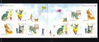 Canada 2015 Mnh Booklets.  Cats & Dogs.  See Scan.