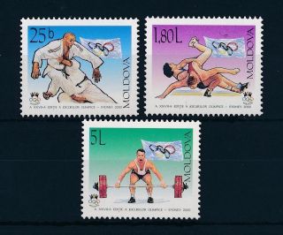 [54810] Moldova 2000 Olympic Games Sydney Judo Wrestling Weightlifting Mnh