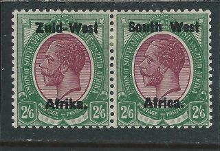 South West Africa 1923 2s6d Purple & Green Mm Sg 9 Cat £70