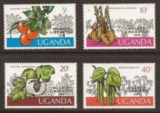 Uganda 1979 Sg259/262 Top 4 Values Of Uganda Liberated Set Mnh (jb6646)