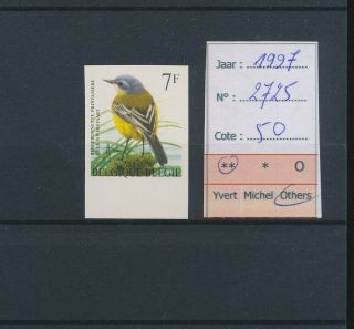 Lk46189 Belgium 1997 Buzin Art Birds 7f Stamp Imperf Mnh Cv 50 Eur