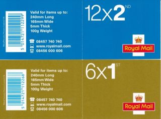 Gb 2007? 2nd X 12 And 1st X 6 Dummy Label Display Booklets