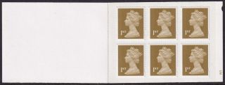 Gb 6 X 1st Gold Booklet Scarce W3 Pw2 With Short Bands Bottom