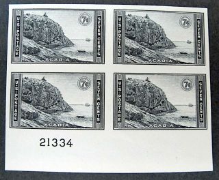 Us National Parks1935 762 7c Plate Block Of 4 Very Fine Ng As Issued