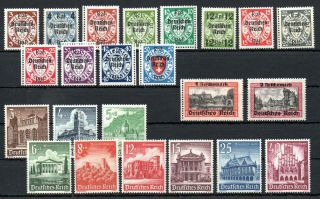 Third Reich,  1939,  1940,  Two Better / Scarce Sets Including Danzig Set,  Mnh