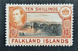 Nystamps British Falkland Islands Stamp 95 Og H $60