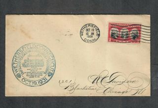 Us Fdc Sc 703 Oct 19 1931 Wethersfield Ct