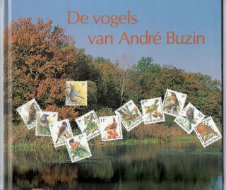 Belgium Andre Buzin Bird Book,  U/m Bird Stamps As Scans (518x)