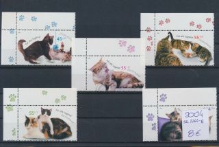 Gx02171 Germany 2004 Pets Animals Fauna Cats Corners Mnh Cv 8 Eur