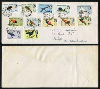 British Honduras Sg202/13 1962 Birds Set Of 12 On Fdc