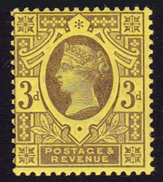 Gb.  Qv.  1887.  Sg 202,  3d Purple & Yellow.  Unmounted.