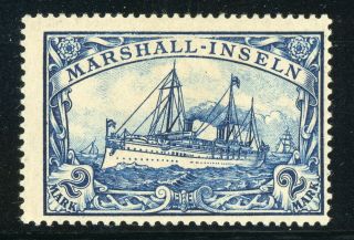 Marshall Islands Mh Selections: Scott 23 2mk Deep Blue Unwmk (1901) Cv$5,