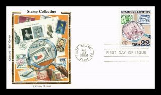 Dr Jim Stamps Us Stamp Collecting Colorano Silk Fdc Cover State College