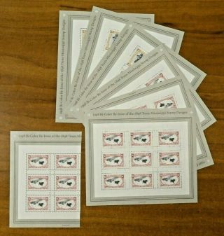 Us Stamps Mnh Scott 3209 - 3210 (6.  5 Sheets) Trans Mississippi Fv $44.  40