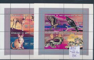 Gx03545 Mali 1996 Animals Fauna Wildlife Sheets Mnh Cv 8 Eur