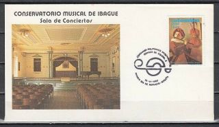 Colombia,  Scott Cat.  C686.  Music Competition Issue.  First Day Cover.