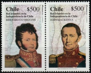 Chile 2010 Scott 562 Mackenna & O´higgins - Irish Role In Chilean Independence
