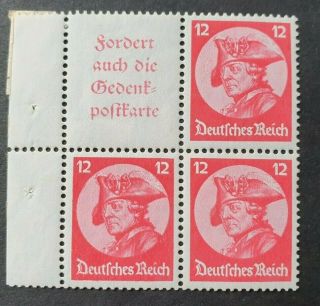 Early Reich Charity Combination Block Vf Mnh Germany Deutschland B272.  4 0.  99$