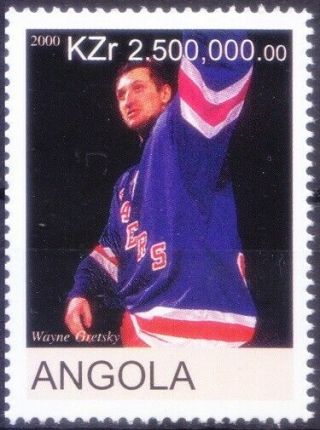 Angola 2000 Mnh,  Ice Hockey Wayne Gretzky,  Sports (w1n)