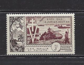 Wallis And Futuna Isl - C11 - Mh - 1954 - 10th Ann Of Liberation