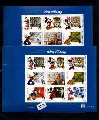 /// 10x Portugal - Mnh - Disney - Cartoons - Mickey - Donald - Pluto - Goofy