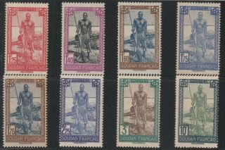 French Sudan - French Colonial - Set Of 6 Old Stamps Mnh & 2 Mh (souf 174)