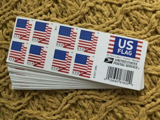 100usps Forever Stamps Us Flag 2018 Booklet