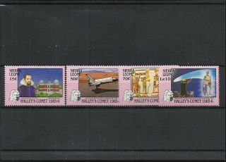 Sierra Leone 1986 755 - 58 Mnh Scv $6.  10