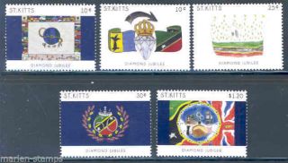 St.  Kitts 2012 Diamond Jubilee Of Queen Elizabeth Ii Set Nh