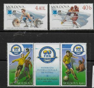 Moldova 2004 Stamps Mnh - Vf Y.  T.  Lot