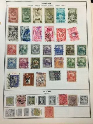 Look $$$$ 34,  Pages Of Old Venezuela Postage Stamp 780