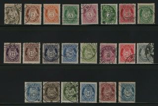 Norway Stamps 1928 Sg133 - 154 Short Set Missing 2 Stamps Sg142 &143 Fine
