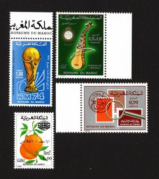 Morocco 1974 Gr.  Of Stamps Mi 774 - 776,  778 Mnh Cv=5.  30euro