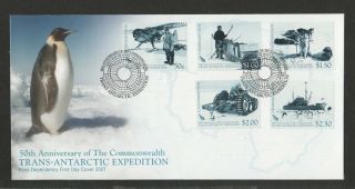 Zealand Ross Dependency 2007 Trans Antarctic Expedition Fdc