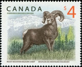 Canada Scott 3129 Rocky Mountain Bighorn Sheep Vf Mnh Og (19962) 