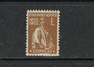 Portugal - 1920/22 1$10 E Bistre,  Ceres.  Mnh
