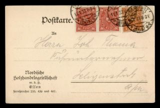 Dr Who 1923 Germany Frankfurt Postal Card C125927