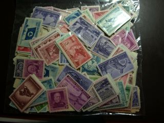 US POSTAGE MOSTLY NEVER HINGED 2.  1 OUNCES OF 3 CENT STAMPS 2