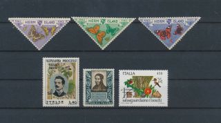 Lk72193 Italy Herm Island Insects Bugs Flora Butterflies Fine Lot Mnh