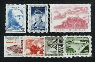 Nystamps Belgium Stamp B605 - B611 Og H $34