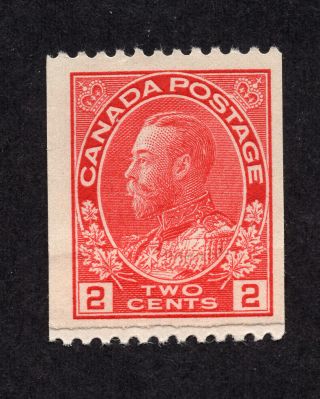 Canada 132 2 Cent Carmine King George V Admiral Issue Coil Mlh