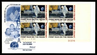 Mayfairstamps Us Fdc 1989 First Man On Moon Astronauts Fleetwood First Day Cover