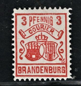 Hick Girl Stamp - German Courier Local Post Stamp Brandenburg Q521