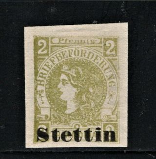 Hick Girl Stamp - German Local Post Stamp Stettin Q513