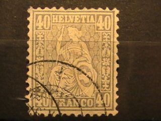 Switzerland Stamp 1881 Stamp Cat.  Value Sfr.  4200.  00
