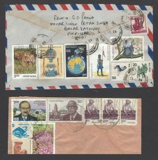 India Better Commemorative Multiple Frankings On Covers To Finland (11)