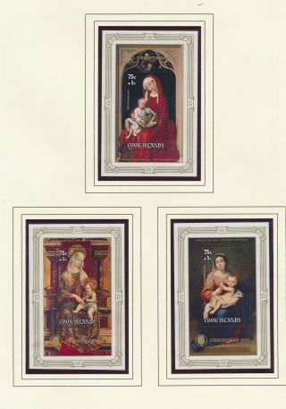 Xb71141 Cook Islands 1978 Madonna & Child Art Paintings Sheets Mnh