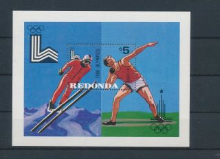 Lk76087 Redonda 1980 Sports Olympics Good Sheet Mnh