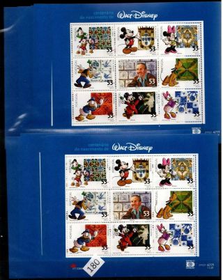 /// 10x Portugal - Mnh - Disney - Cartoons - Mickey - Pluto - Daisy - Minnie